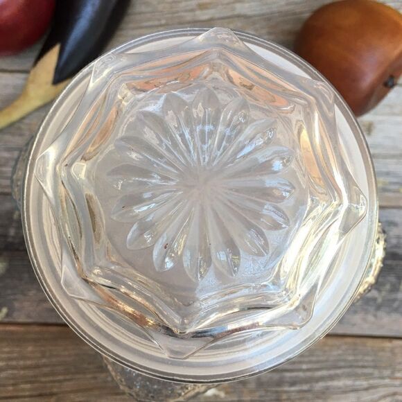 Textured Patterned Glass Rectangular Canister with Lid - Picture 12 of 16